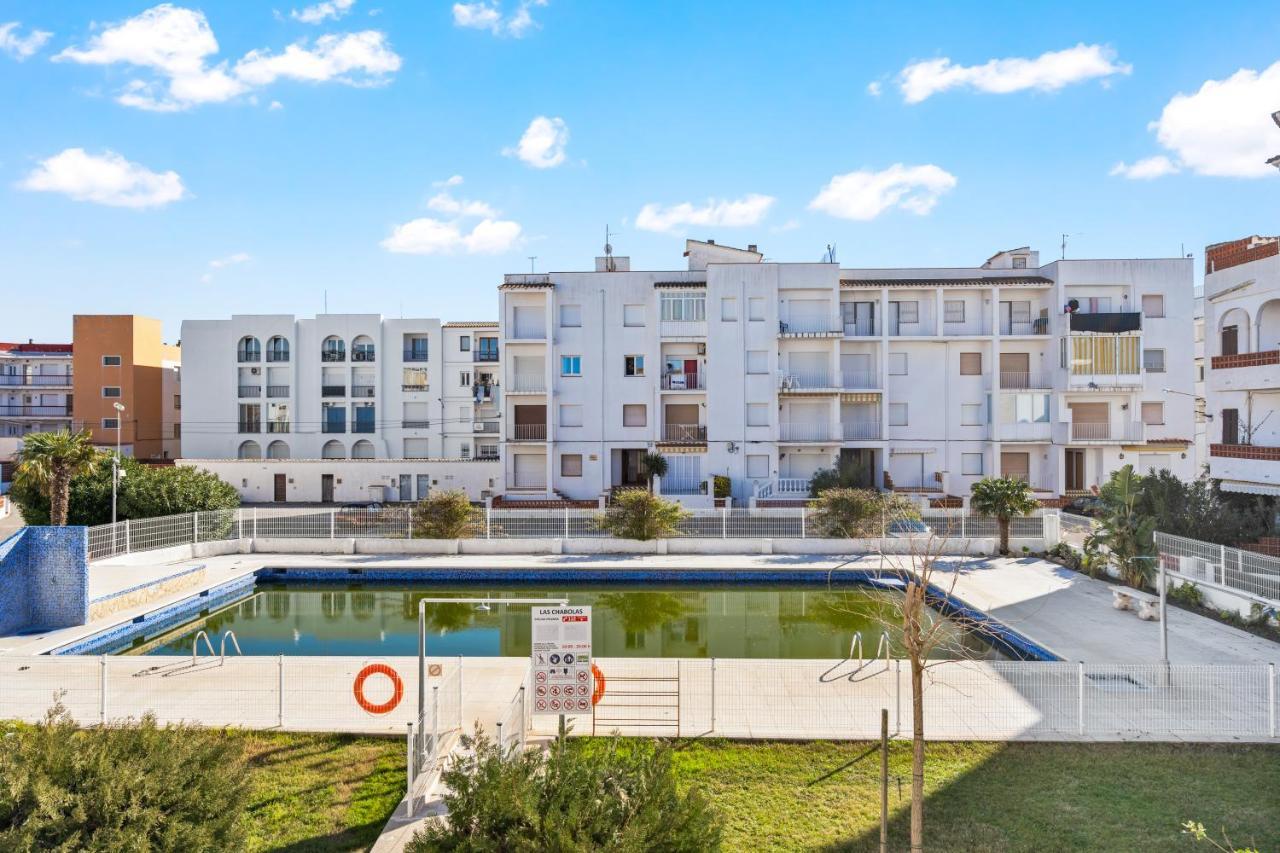 Apartamento Welcs -013- Con Terraza Y Piscina Daire Empuriabrava Dış mekan fotoğraf